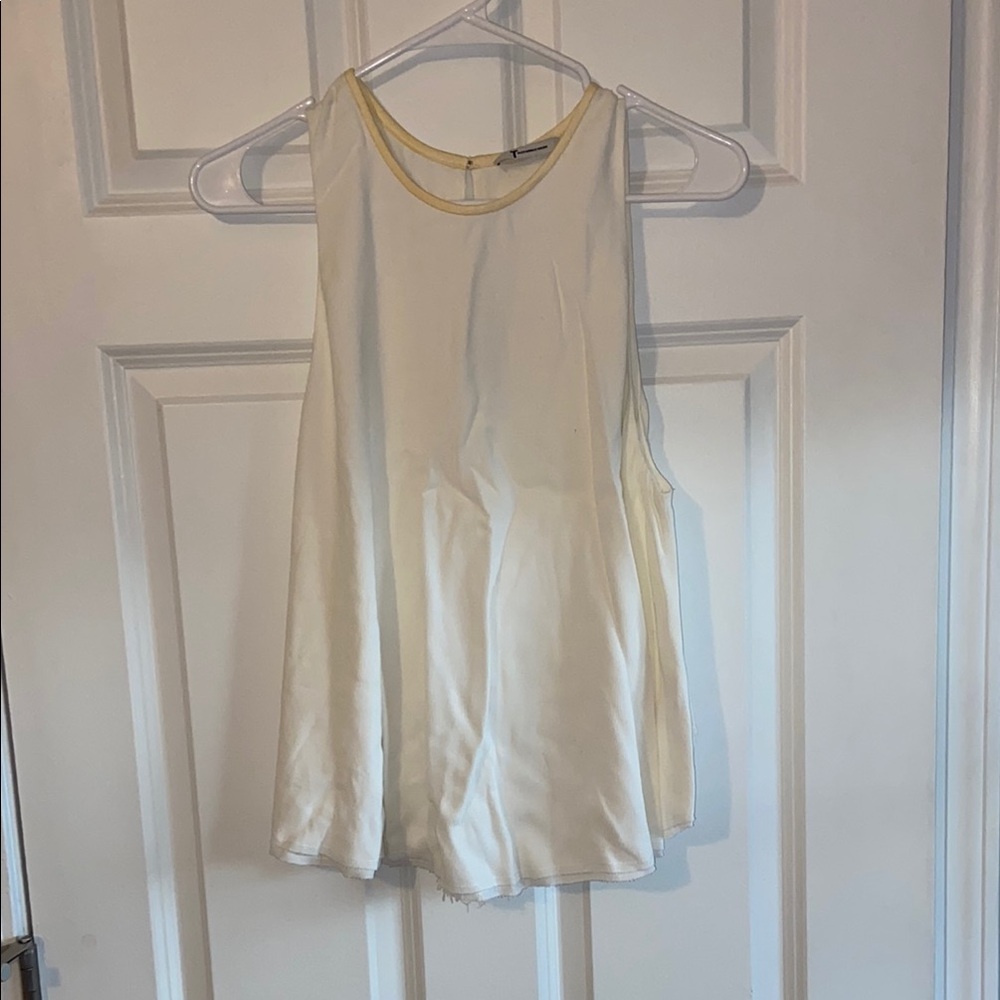 Alexander Wang Cream Sleeveless Tank Top
